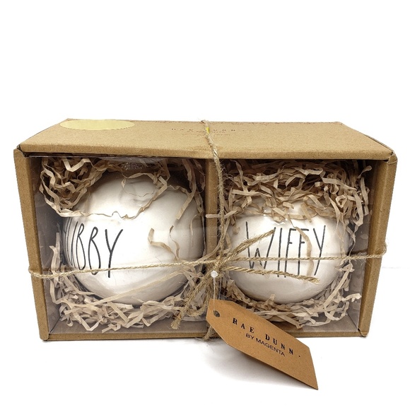 Rae Dunn Other - Rae Dunn Ornaments Hubby Wifey NIB